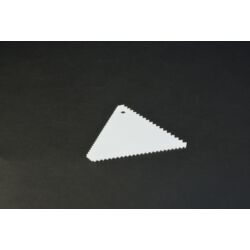 habkártya háromszög recés fésüs