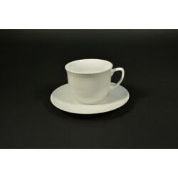 fehér porcelán teás bögre bécsi fehér porcelán bögre + alátét 350 ml