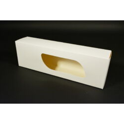 Bejgli doboz süteményes doboz aprósüteményes doboz ablakos   29x9 cm