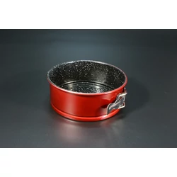 Csatos tortaforma tapadásmentes 18 cm piros