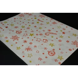 Cukrászati finom csomagolópapír karácsonyi 60x80 cm 100 ív