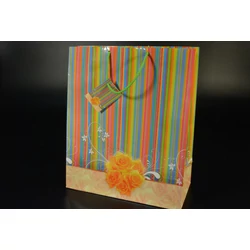 Ajándék  papírtáska 27x32x13  cm kísérő kártyával