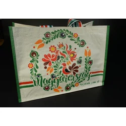 Ökotáska Magyarország magyaros mintavilággal bevásárlótáska 38x27x18 cm