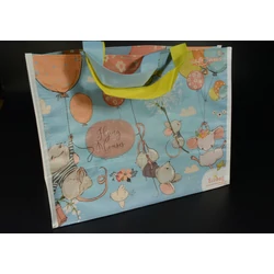 Ökotáska bevásárló táska vidám egerekkel 39x29x17 cm