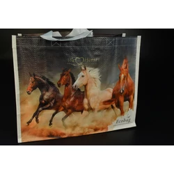 Ökotáska bevásárló táska lovakkal 38x30x17 cm