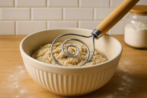 Dán habverő - A sűrű tészták professzionális keverőeszköze