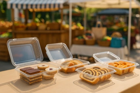 Átlátszó süteményes doboz tetővel – a tökéletes csomagolás elvitelre és rendezvényre