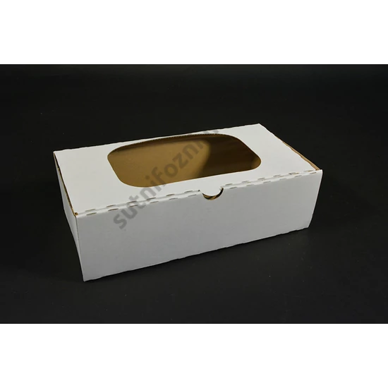 süteményes doboz ablakos