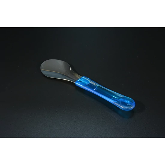 Fagylaltadagoló kanál rozsdamentes fejel  kék ergonomikus nyéllel