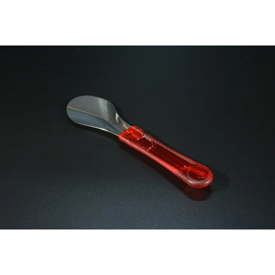 Fagylaltadagoló kanál rozsdamentes fejel  piros ergonomikus nyéllel