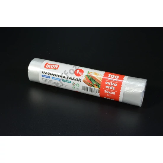 Uzsonnás és hűtőtasak 20x30 cm 1kg 100db/roll