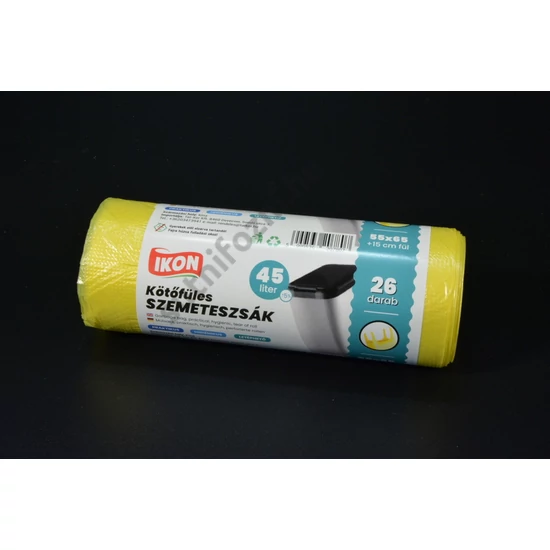 Kötőfüles szemeteszsák 45l 55x65+15 cm 26db
