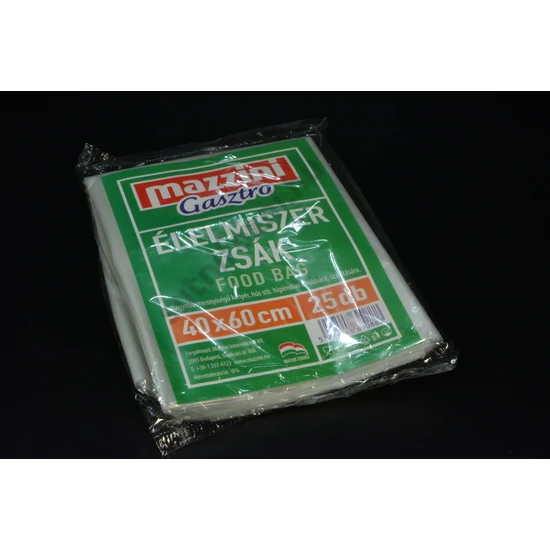 Élelmiszer zsák 40x60 cm 25 mikron 25 db