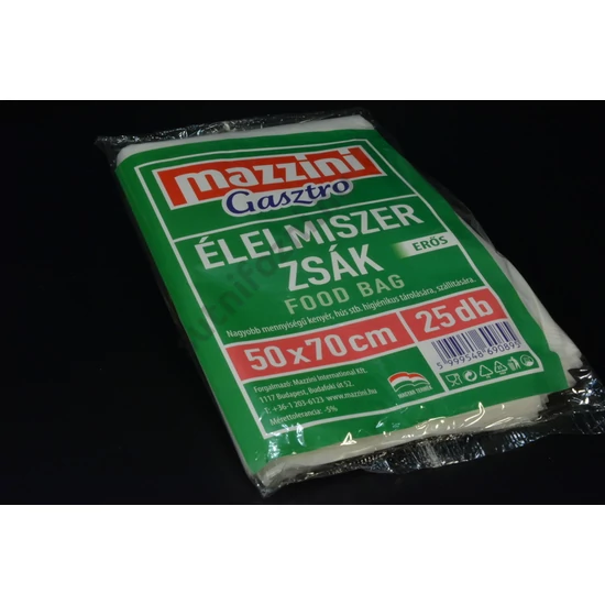 Élelmiszer zsák 50x70 cm 30 mikron 25db