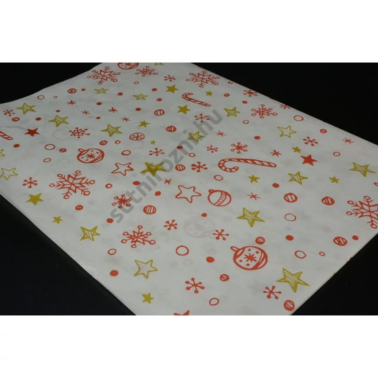 Cukrászati finom csomagolópapír karácsonyi 60x80 cm 100 ív