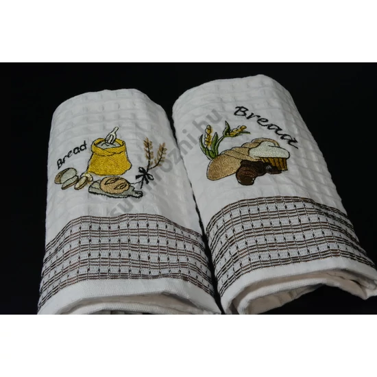 Kenyér mintás konyharuha szett 50x70  cm