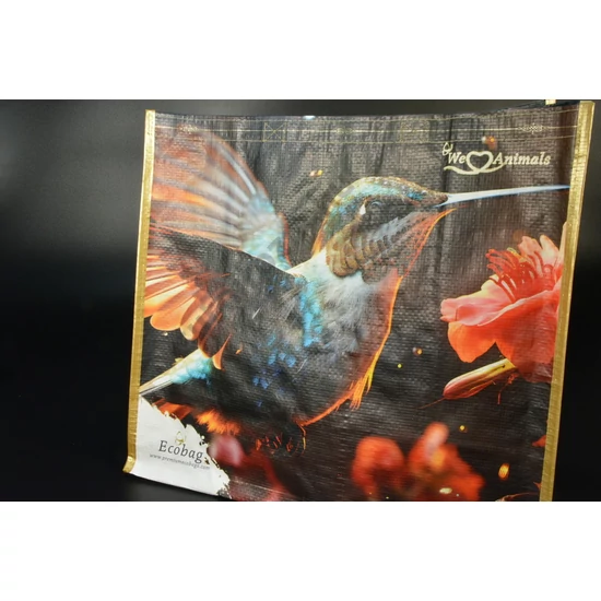 Ökotáska bevásárló táska Kolibri 40x37x20 cm