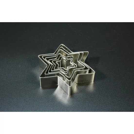 Csillag süteménykiszúró forma 6 db