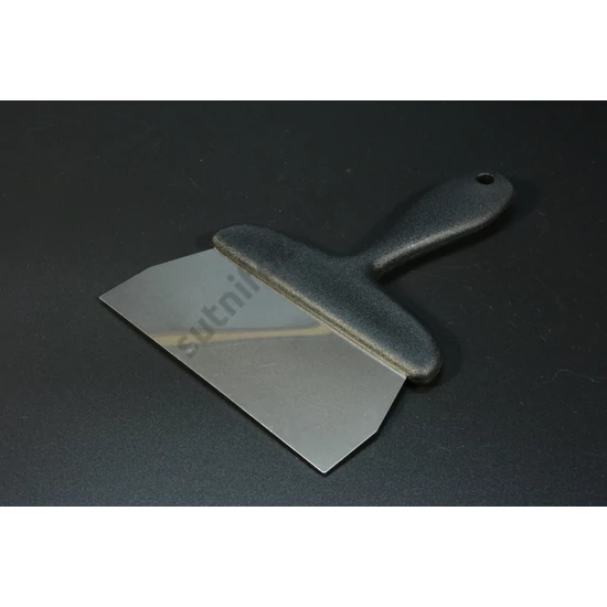 Nyeles tésztakaparó széles spatula 15x20 cm